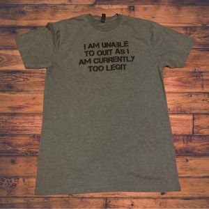 MC Hammer Too Legit Too Quit Shirt 90’s Vintage Style Unable To Quit Funny